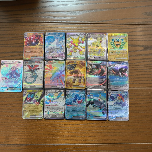55-Piece Pokémon Card Lot showcasing rare VMAX, EX & GMAX cards, part of a unique rare Pokémon card lot collection.